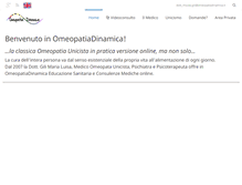 Tablet Screenshot of omeopatiadinamica.it